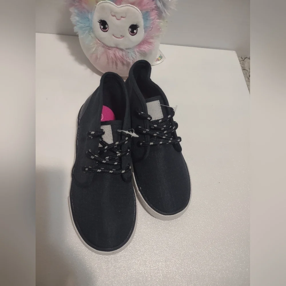 Cat & Jack Black Sneakers with White Soles